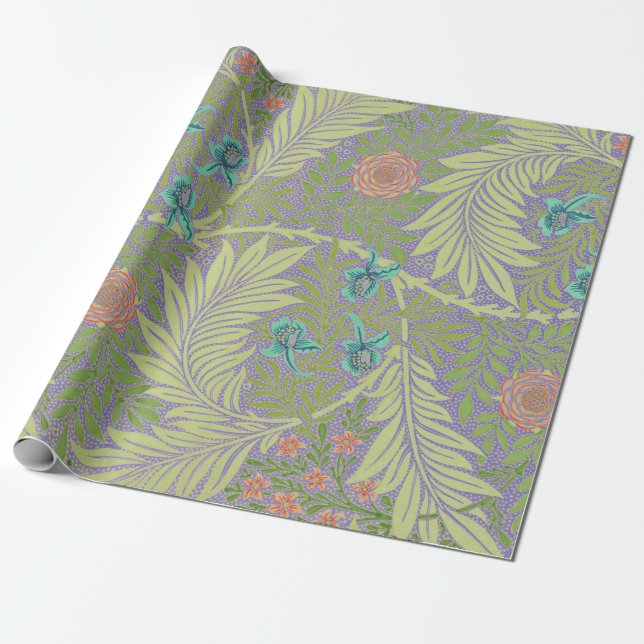 Papier Cadeau Papier d'enveloppement William Morris (Déroulé)