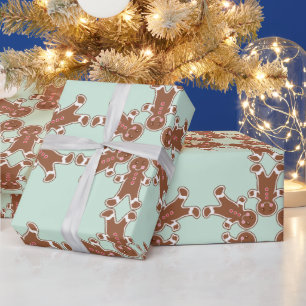 Papier Cadeau Papier d'épluchage du flocon de neige à la menthe