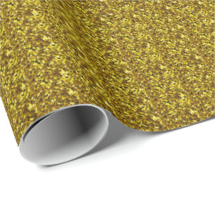 Papier Cadeau Papier doré brillant