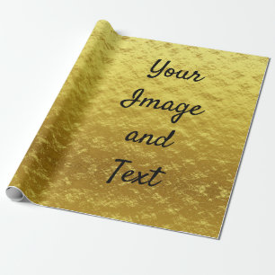 Papier Cadeau Papier doré de luxe personnalisé