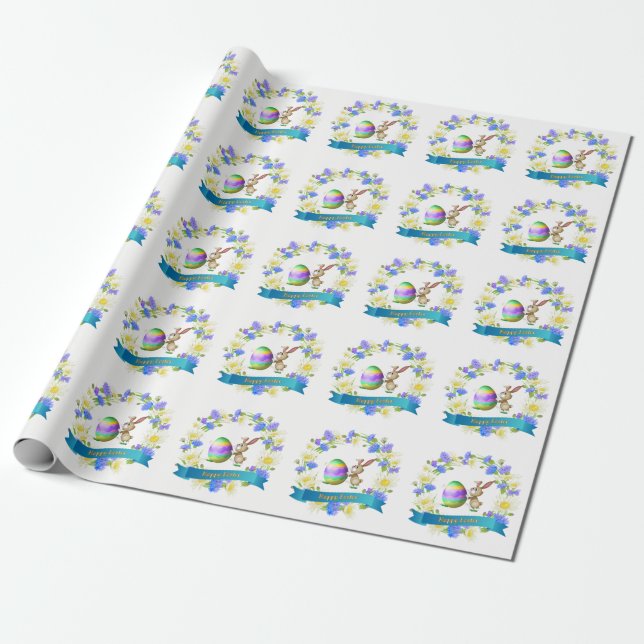 Papier Cadeau Papier écorce de Pâques (Déroulé)