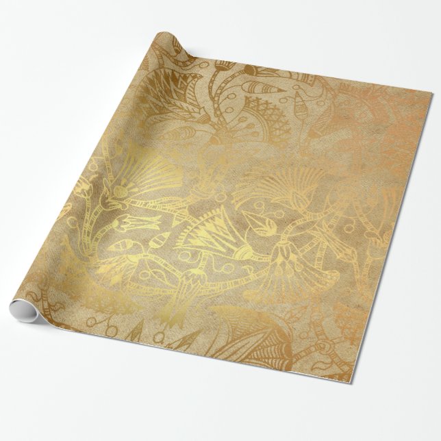 Papier Cadeau Papier égyptien d'emballage cadeau de conception (Déroulé)
