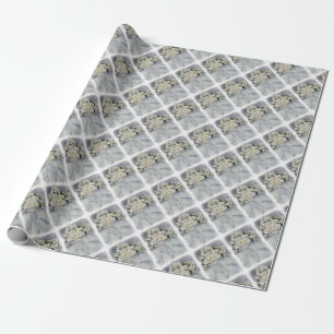 PAPIER CADEAU PAPIER EN BOUQUET FLEURIER BLANC JOUR