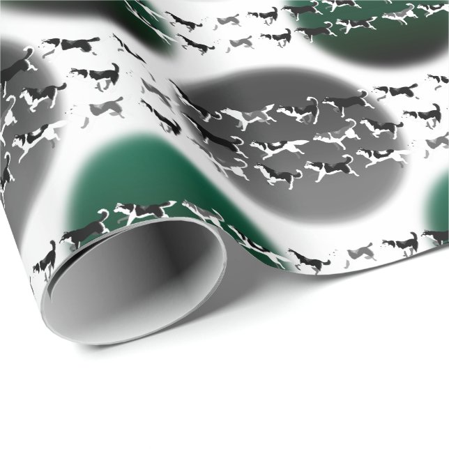 Papier Cadeau Papier enroué de cadeau de Noël enroué de papier (Coin rond)