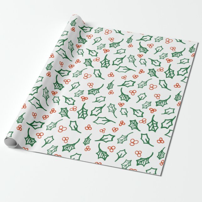 Papier Cadeau Papier enveloppant de Noël (Déroulé)