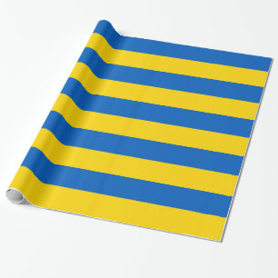 Papier Cadeau Papier enveloppé avec le drapeau de l'Ukraine