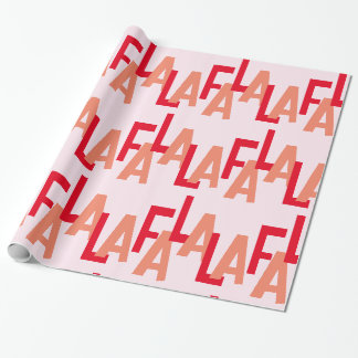Papier Cadeau Papier Fa La La Wrapping