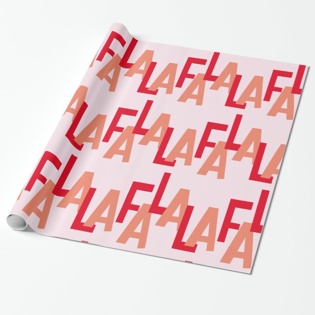 Papier Cadeau Papier Fa La La Wrapping (Déroulé)