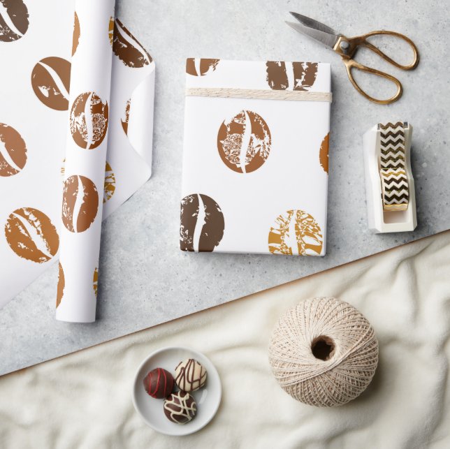 Papier Cadeau Papier fèves de café (Artisanat)