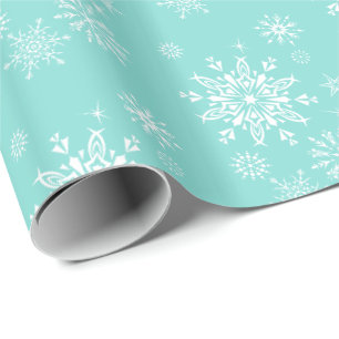 Papier Cadeau Papier-flocons de neige de Noël