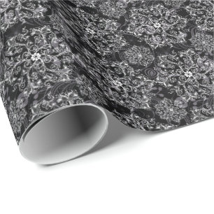 Papier Cadeau Papier-flocons de neige de Noël