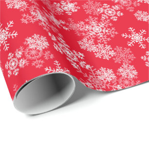Papier Cadeau Papier-flocons de neige de Noël