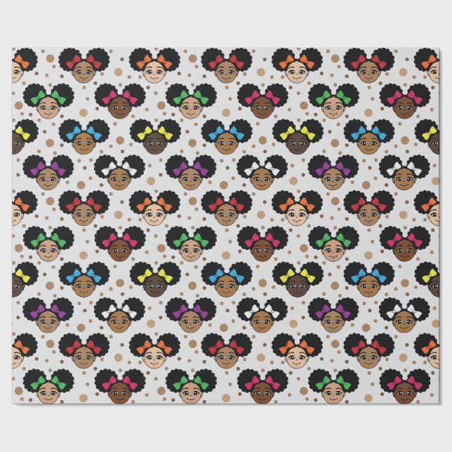 Papier Cadeau Papier Magique Black Girl (Couture)