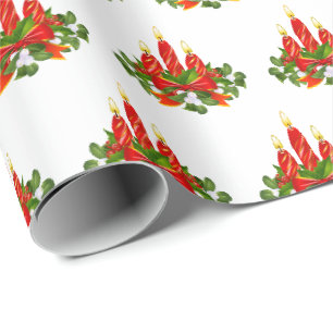 Papier Cadeau Papier-Mistletoe de Noël