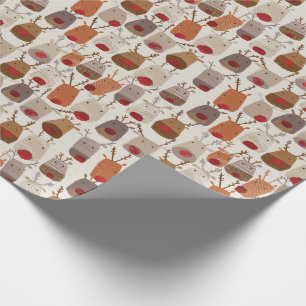 Papier Cadeau Papier Motif de rennes