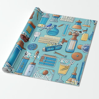 Papier Cadeau Papier peint de la trousse d'équipement Lab