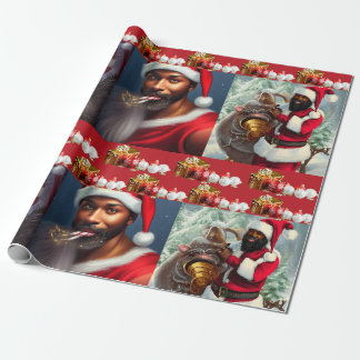 Papier Cadeau Papier père Noël pour bébé