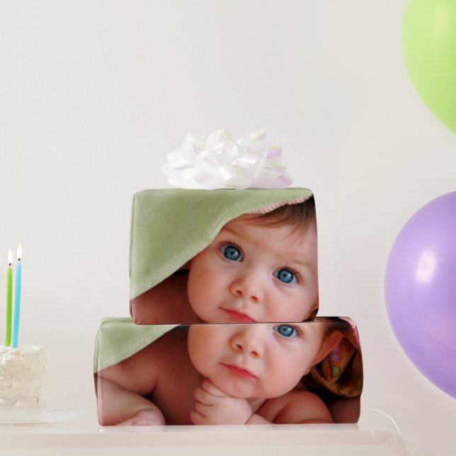 Papier Cadeau Papier photo pour bébé personnalisé (Cadeaux de fête)