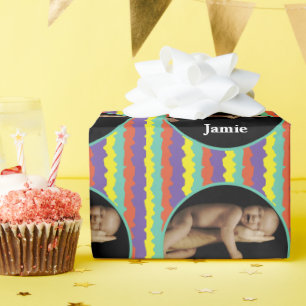 Papier Cadeau Papier photo pour bébé personnalisé