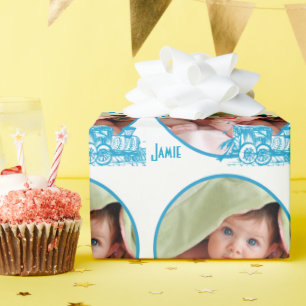 Papier Cadeau Papier photo pour bébé personnalisé