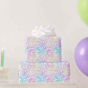 Papier Cadeau Papier Poster de animal Girly Pastel Leopard