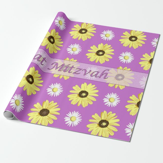 Papier Cadeau Papier rayonnant d'enveloppe d'orchidée de (Déroulé)