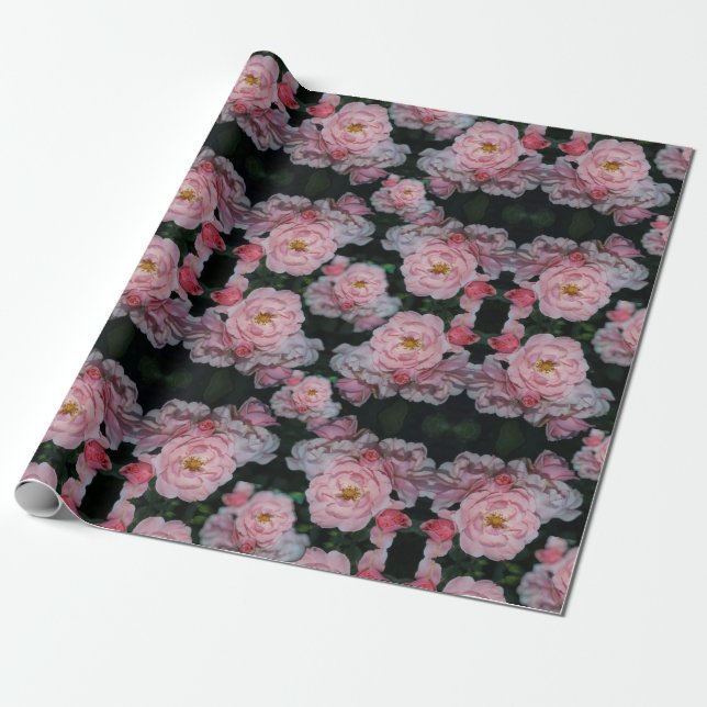 Papier Cadeau Papier Rose d'Enid (Déroulé)