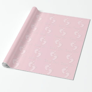 Papier Cadeau Papier rose pour bébé