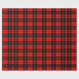 Papier Cadeau Papier rouge d'emballage cadeau de plaid de tartan