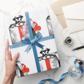 Papier Cadeau Papier Schnauzer Wrapper