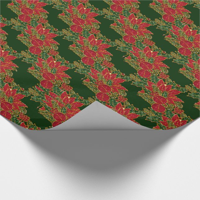Papier Cadeau PAPIER-VERT DE MASSE-CADEAU DE Noël (Coin)