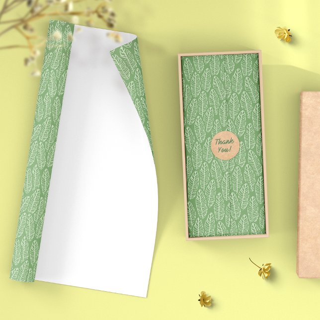 Papier Cadeau Papier vert Feuille à la banane tropicale (Créateur téléchargé)