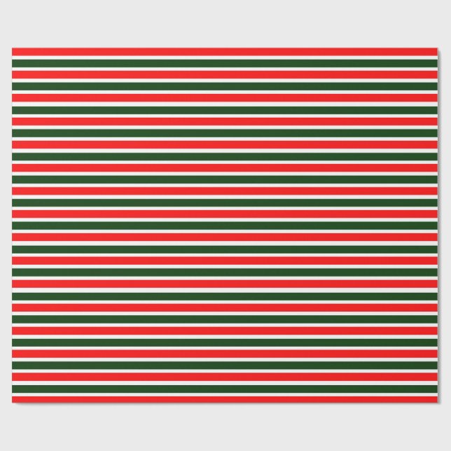 Papier Cadeau Papier vert rouge (Plat)