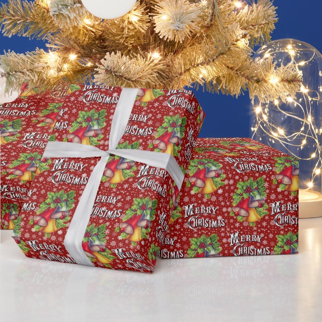 Papier Cadeau Papier vintage "Joyeux Noël" (Vacances)