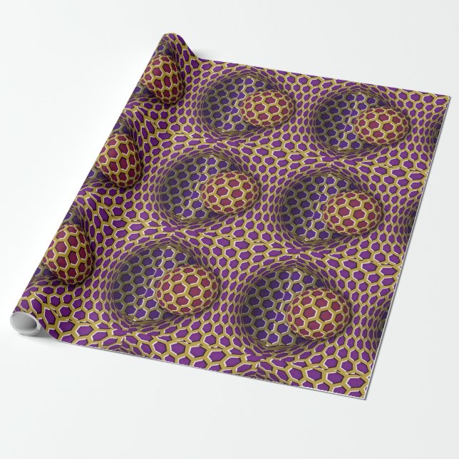 Papier Cadeau Papier Wrap Pack spécial effet optique livre cadea (Déroulé)