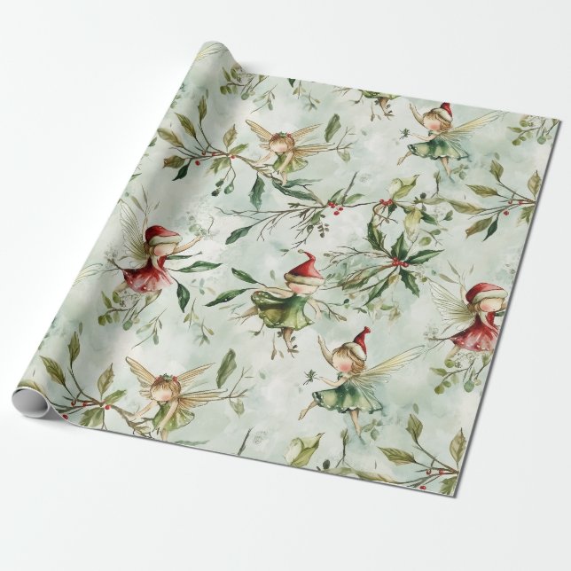 Papier Cadeau Papiers à envelopper de Noël, Cadeau Whimsical (Déroulé)