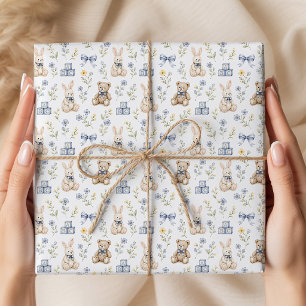 Papier Cadeau Papiers peints pour la nurserie avec ours en peluc