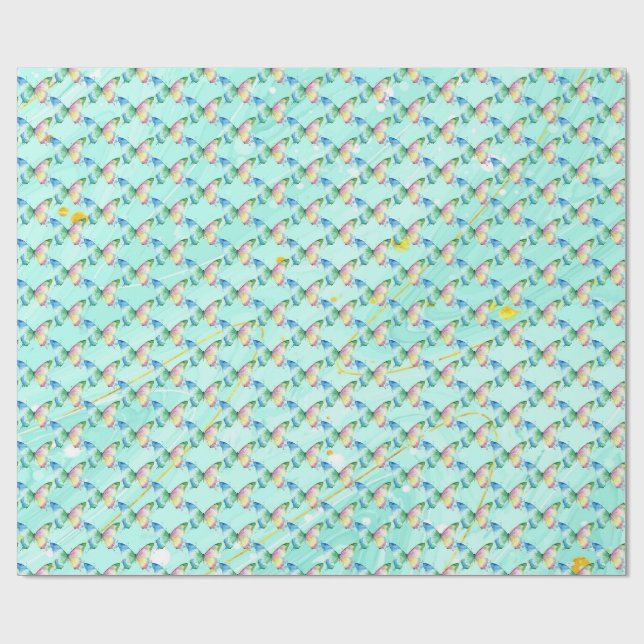Papier Cadeau Papillon (Plat)