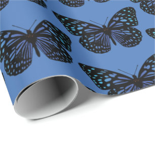 Papier Cadeau Papillon bleu