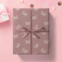 Papillon Bohème Moderne Fille Neutre Mauve