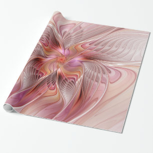 Papier Cadeau Papillon coloré abstrait art fantastique fractal