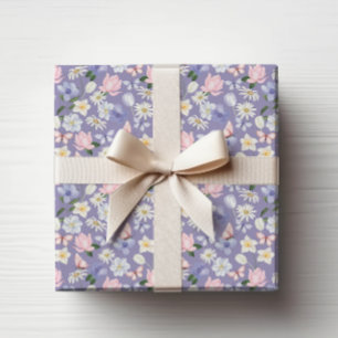 Papier Cadeau Papillon pourpre