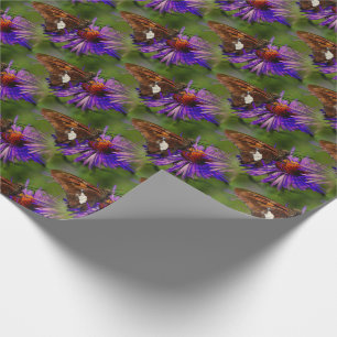 Papier Cadeau Papillon sur l'art de la nature fleurie