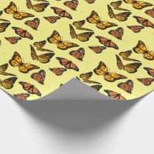 papillons jaunes et noirs nature Enveloppement Pap