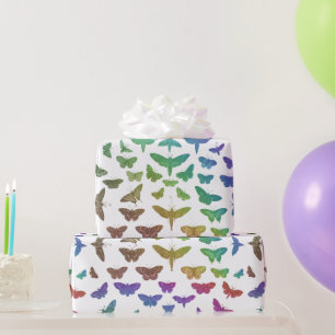 Papier Cadeau papillons vintages colorés papillons papillons pap
