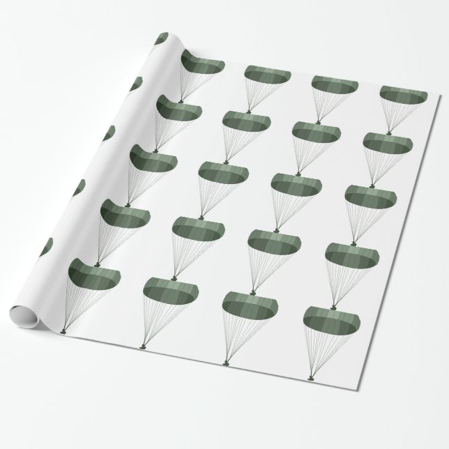 Papier Cadeau Parachutiste aéroporté (Déroulé)