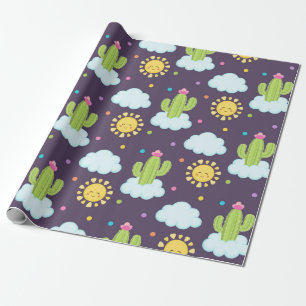 Papier Cadeau Paradis Succulent
