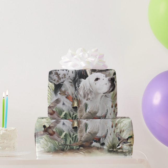 Papier Cadeau Paramètres anglais (Cadeaux de fête)