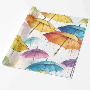Papier Cadeau Parapluies et averses
