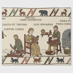 Papier Cadeau parodie de la tapisserie de bayeux